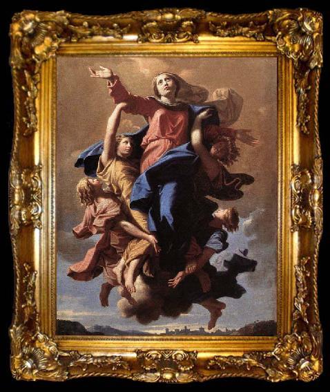 framed  POUSSIN, Nicolas The Assumption of the Virgin, ta009-2